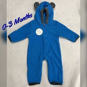 Cuddle Club | Fleece Winter Jumpsuit | NWT | 0-3 Months